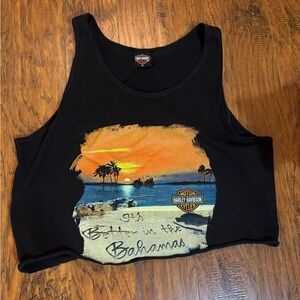 Vintage Harley Davidson tank Nassau Bahamas size XL